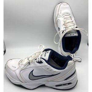 Nike Air Monarch IV Men's lWhite/Metallic Silver 416355-102 Wide 12
